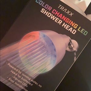 color changing LED shower head